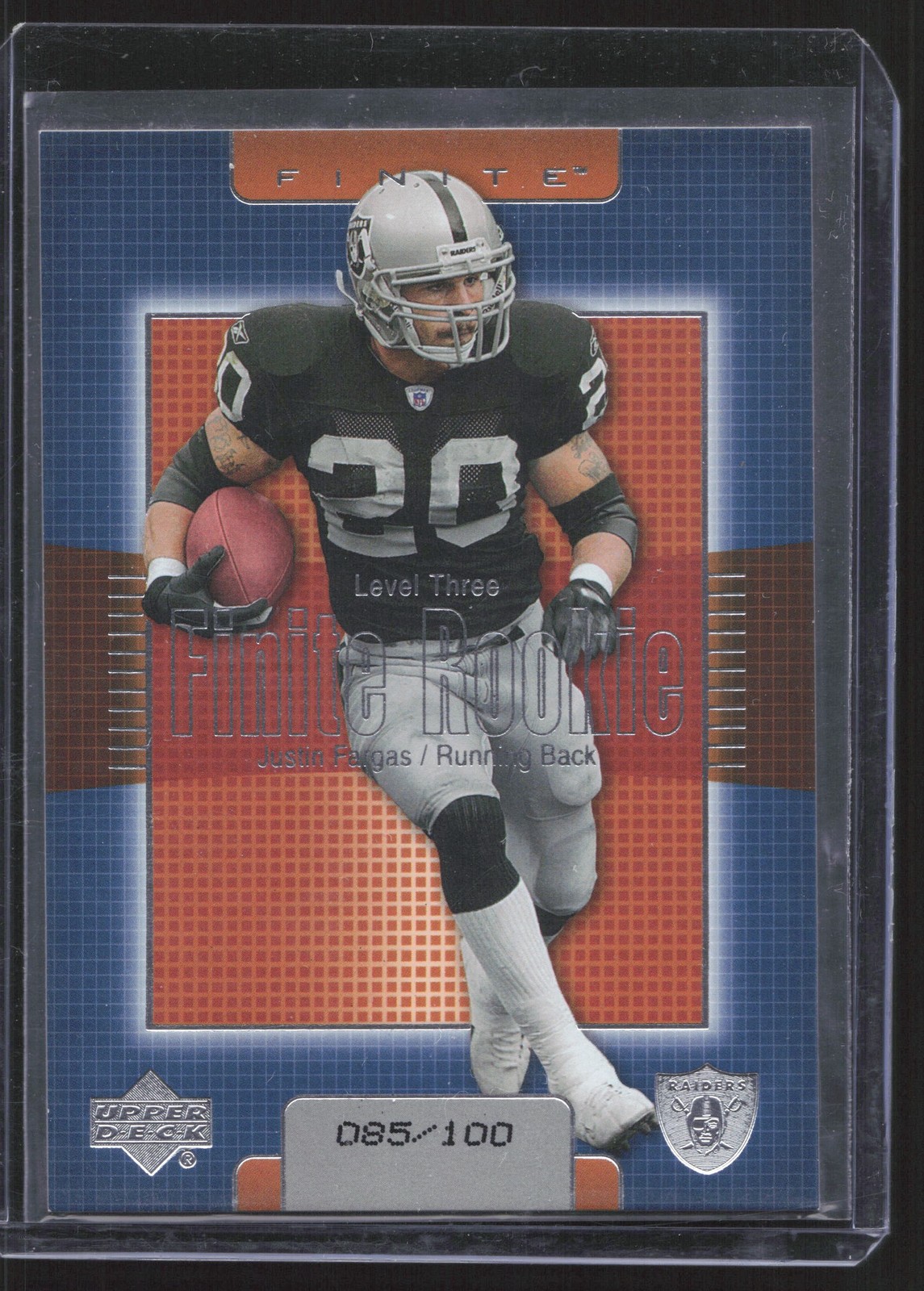 Justin Fargas Upper Deck Finite #296 Base