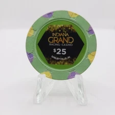 Indiana Grand Hotel Casino Shelbyville Indiana $25 Casino Chip