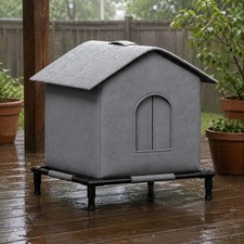 Erh&ouml;htes Katzenhaus warm Outdoor-Katzenhaus erh&ouml;ht f&uuml;r Drau&szlig;en