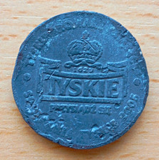 Tyskie Einkaufswagenchip Werbe-Token beidseitig gepr&auml;gt Bier Motiv Portugal