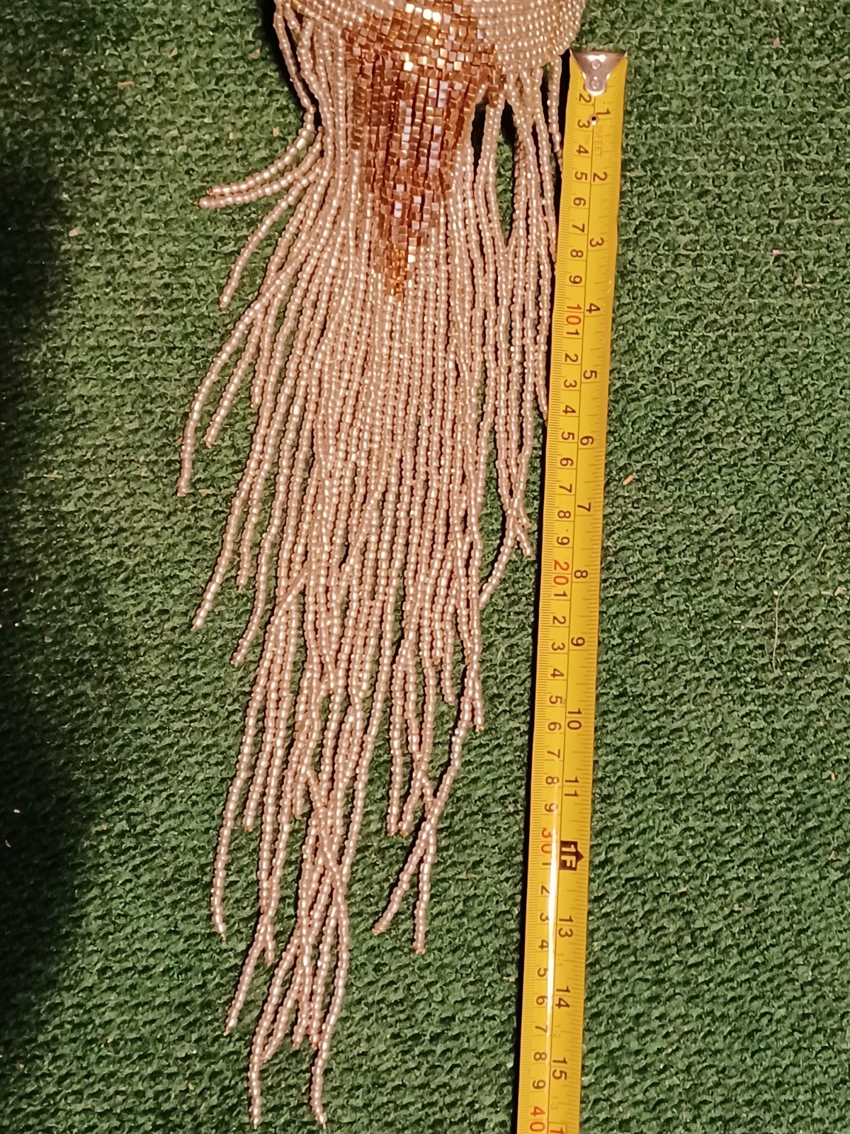 Gorgeous STATEMENT Dangling White / silver Glass … - image 2