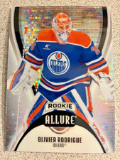 #124 Olivier Rodrigue RC - 2025-26 UD Allure GLITTER BOMB Rookie Parallel OILERS