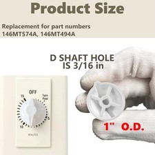 6 Pack Light Almond Timer Knobs for FD Series Timers and FD Spring Wound Models