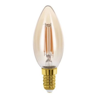 Eglo LED Filament Kerze 4W = 26Watt E14 Gold 270lm Lampe extra warmweiß 2200K