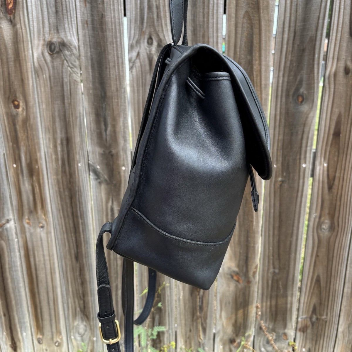 VTG Coach Day Pack Daypack Backpack #9791 in Black Leather Coach Vintage Backpack 9791 - Etsy main image 2