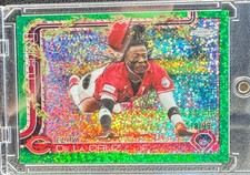 Topps Chrome Holiday Elly De La Cruz Cincinnati Reds Green 18/99 HC97 2025
