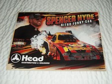 2026 Spencer Hyde Head Racing Funny Car Nhra Postcard 2026 Spencer Hyde Head Racing Funny Car Nhra Postcard