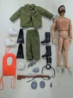 Vintage 1970 GI Joe Adventure Team Talking Commander Brown Hair With Accessories