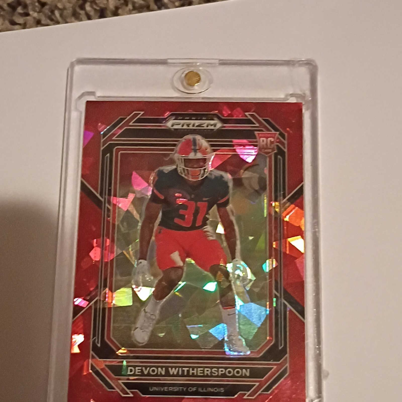 Devon Witherspoon Panini Prizm Draft Picks #179 Red Ice