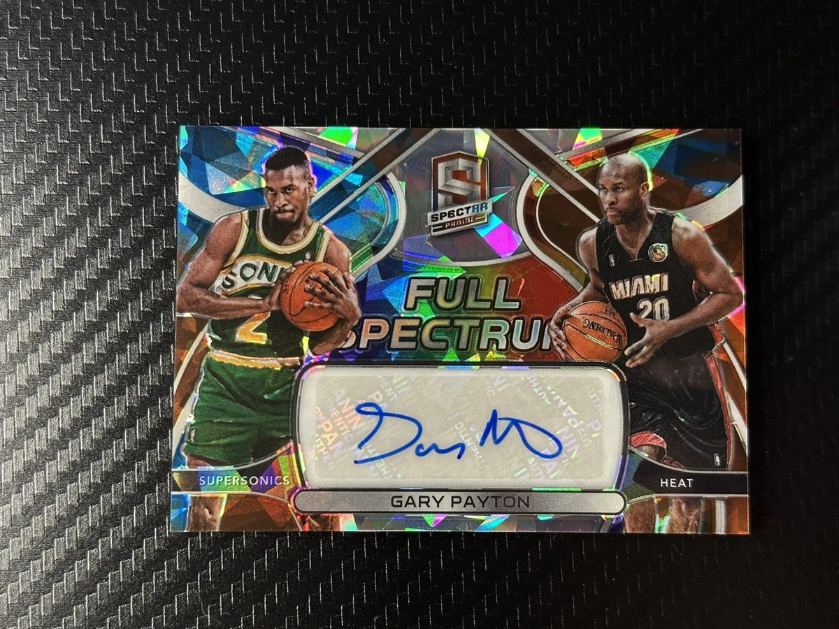 Panini Gary Payton Basketball Autographed Sports Trading Cards