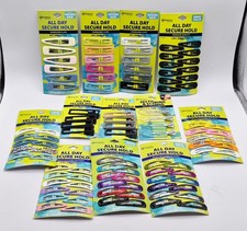 Lot of 88 Hair Barrette Clip Snap Clips Expressions Multi Styling Options NEW