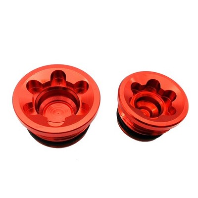 Kolbendeckel Big Small Bore  für HOPE RX4- MIN für - MineralöLbremse,Rot K1O7