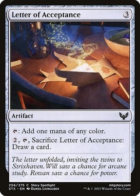 (3x FOIL) LETTER OF ACCEPTANCE - Strixhaven    MTG Magic the Gathering Card