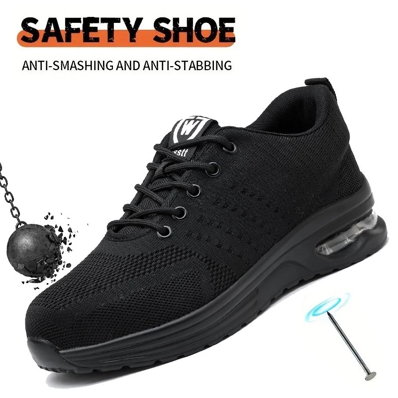 Indestructible Mens Work Boots Steel Toe Safety Shoes Sneakers Lightweight Shoes
