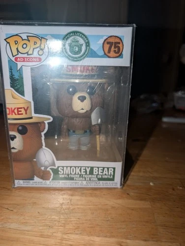 Funko Pop! Ad Icons Smokey Bear GameStop Exclusive #76 Vinyl Figure W/Protector!