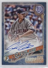 2018 Topps Gypsy Queen Auto Indigo 77/150 Carlos Carrasco #GQA-CCA Auto y0i