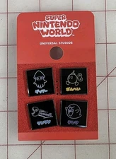 Universal Studios Hollywood Super Nintendo World Mario Kart Collector Pins NEW!
