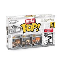 Funko Bitty Pop! Harry Potter - Hermione In Robe, Hagrid, Ron Weasley, and Myste