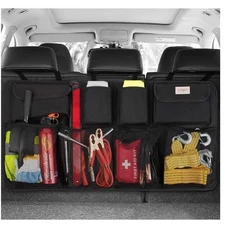 Oversized Trunk Organizer, 4 Non-slip Strips, 8 Large Pockets, 43.3x18.9 in