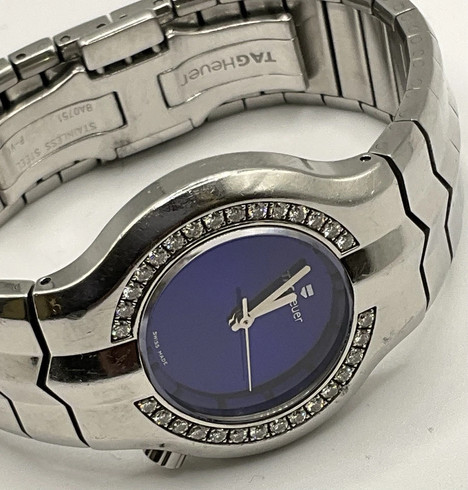 Tag Heuer WP1316.BA0751 Women Alter Ego Watch Diamonds Royal Blue Silver Clean - Image 4 of 4