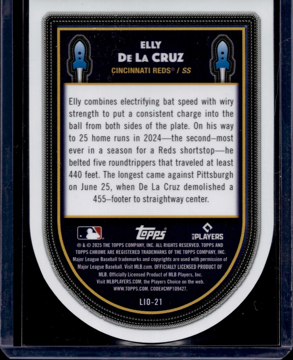 2025 Topps Cosmic Chrome Launched Into Orbit Orange Galactic Elly