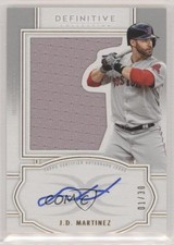 2020 Topps Definitive Collection Relic 1/30 JD Martinez #ARC-JDM Auto 7m3