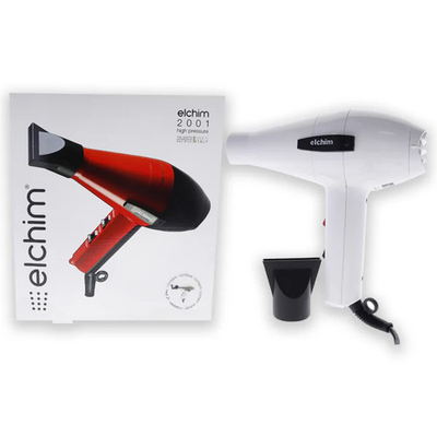 #ad 2001 High Pressure Hair Dryer White by Elchim for Unisex 1 Pc Hair Dryer AU $195.12