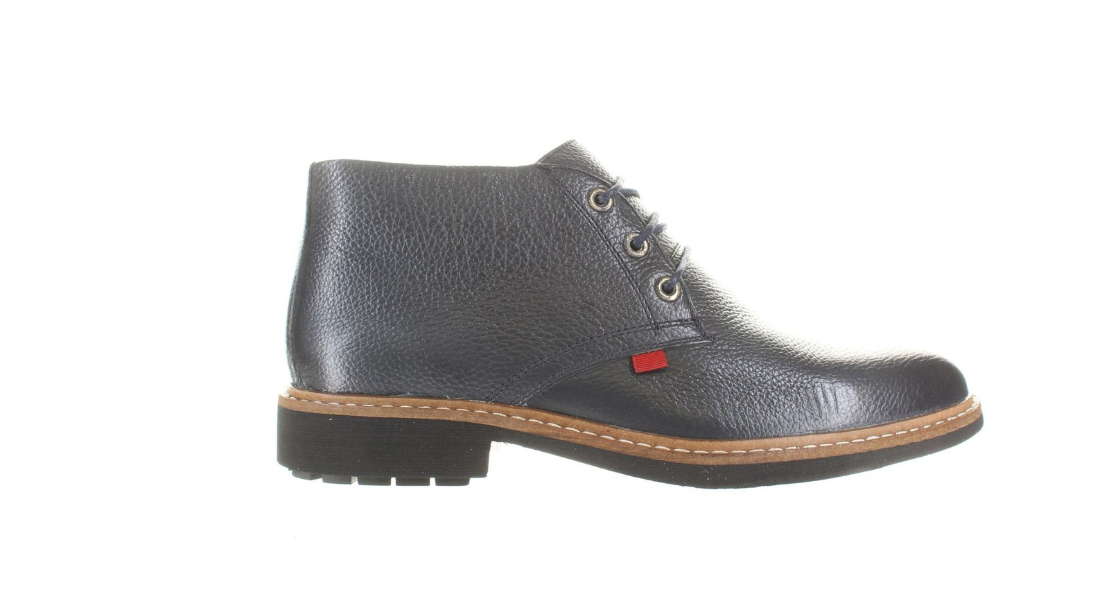 Marc Joseph Mens Vestry St Navy Grainy Ankle Boots Size 7 (2344368)