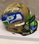 Sam Darnold Signed Mini Helmet Camo Mini Helmet Seahawks Custom SB Beckett Coa