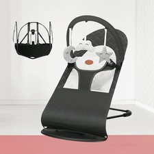 Baby Bouncer Seat  Cradle, 3 Modes, Hanging Toys, 0-18 Months, Portable Rocker