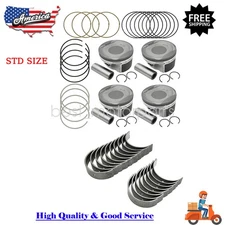 STD Pistons Main Rod Bearings For 07-13 Toyota Camry RAV4 Scion tC Lexus 2AZFE