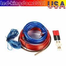 Car Audio Cable Kit 1500W Amp Amplifier Install RCA Subwoofer Sub Wiring 8 L