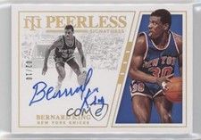 2019 National Treasures Peerless Signatures Gold 2/10 Bernard King Auto HOF ib1