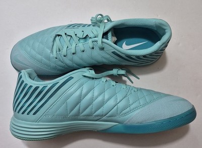 Nike Lunargato II Gato Indoor Soccer Cleats Green Frost-White Sz