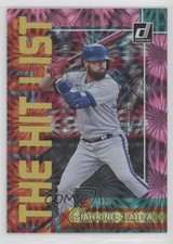 2022 Panini Donruss The Hit List Pink Fireworks Isiah Kiner-Falefa #THL-9 0b3