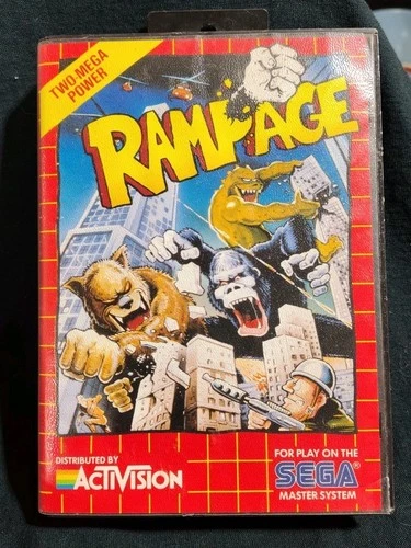 Rampage 1989 Sega Genesis CIB Complete With Manual Tested Plays Great