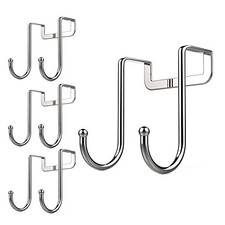 Over Cabinet Drawer Double Hooks 304 Stainless Steel Narrow Door Hook for