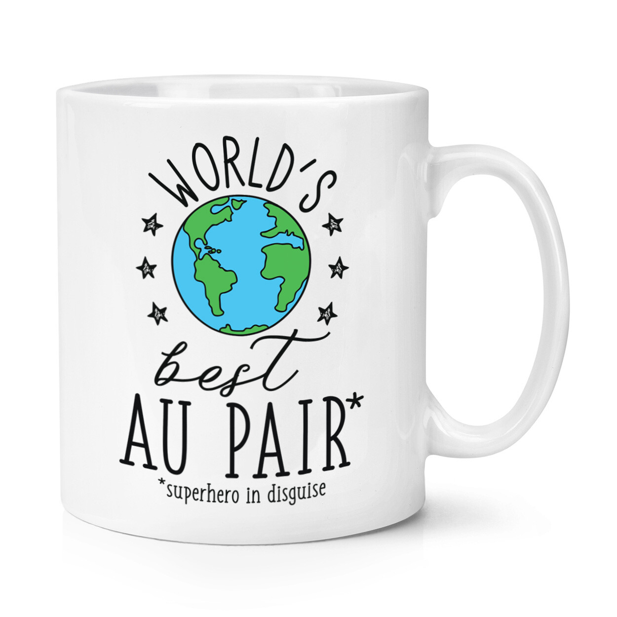 World's Best Au Pair 10oz Mug Cup Funny Joke Best Awesome Child Minder Carer