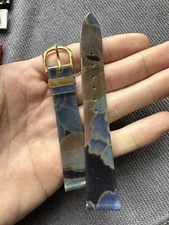 Vintage Watch Strap 18 mm  Leather Nos Top Quality V34