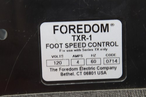 FOREDOM TXR-1 FOOT SPEED CONTROL SERIES TX 120V LOC7472 - Picture 7 of 8