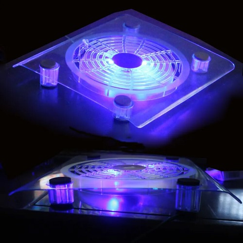 10"-15" Laptop Cooler Cooling Pad Stand Tray with 1 Big USB Powered-Fan UK - Picture 2 of 9