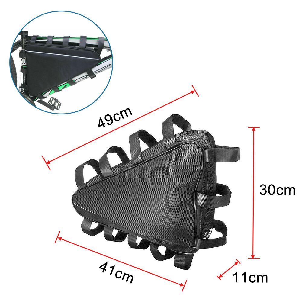 49cm Triangle Electric Mountain E-Bike lithium Battery Bag Case Cover Bicycle UK