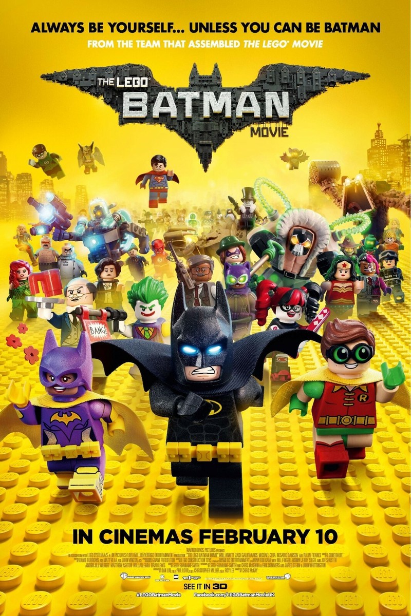The Lego Batman Movie Poster Glossy 240gsm Size A1 A2 A3 A4 Framed