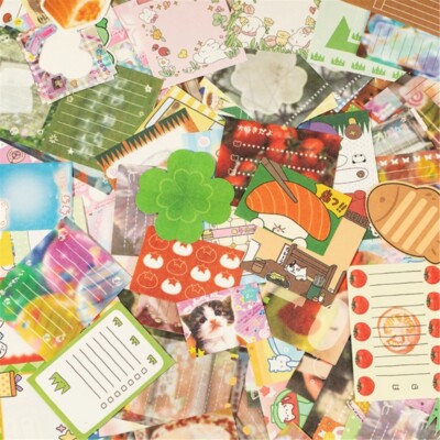 200 Sheets Cartoon Notes Memo Pad Scrapbooking Decorative Paper for Writing