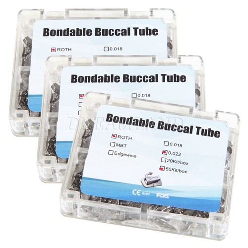 Tubo buccale singolo Roth 022 bondable non convertibile dentale FDA CE - Foto 11 di 15