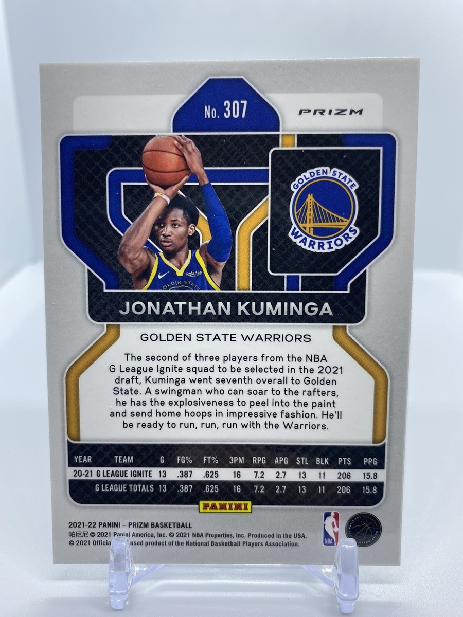 2021-22 PANINI PRIZM Jonathan Kuminga ROOKIE RC SILVER 2021-22 PANINI PRIZM Jonathan Kuminga ROOKIE RC SILVER