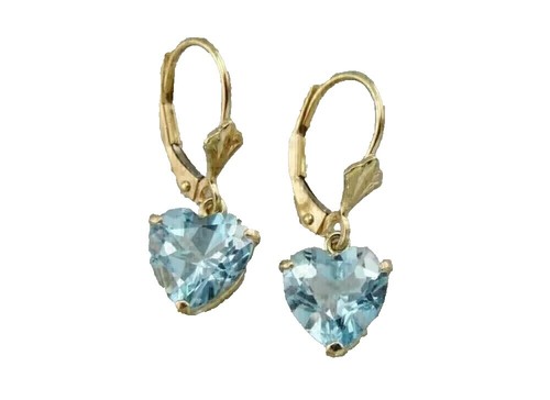 aquamarine 6679 Sterling 925 Milky aqua Quartz cha-cha leverback dangle