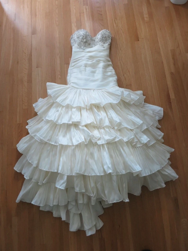 Vestido de novia David Tutera Mon Cheri 112223 Amorita talla 4 con cuentas de novia de EE. UU. Foto 4 de 4