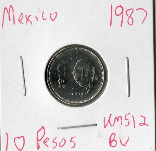 Moneta Messico 10 Pesos 1987 KM512 - Foto 1 di 2