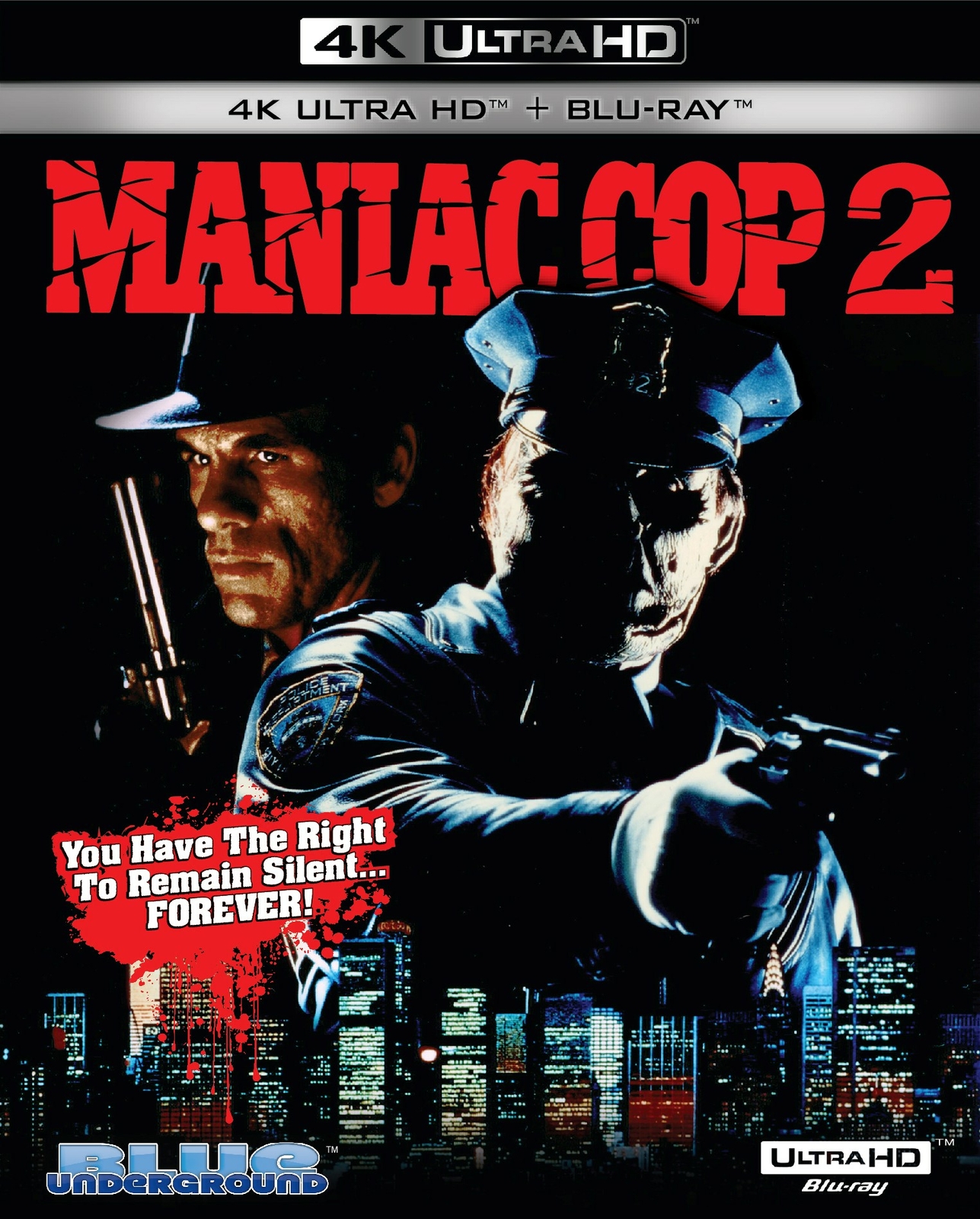 Maniac Cop 2 - 4K UHD & Blu-ray - Blue Underground - NEW